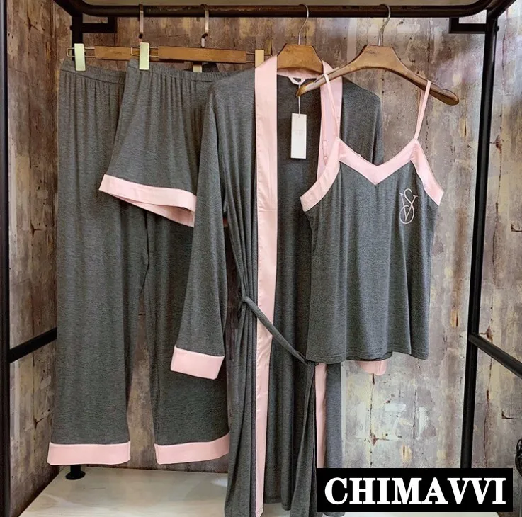 2019 New Spring and Autumn Women's Modal Cotton Pajama