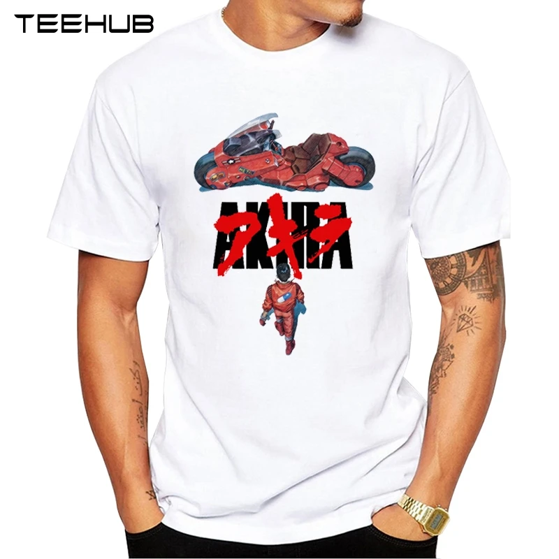 Модная дизайнерская мужская футболка TEEHUB с принтом Akira Synthwave Забавные топы