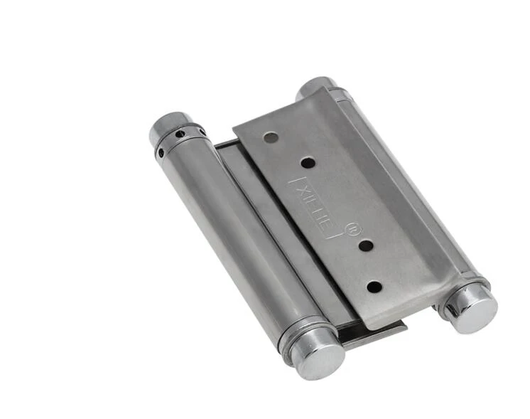 Double spring hinge Internal and external open two-way free door closer Cowboy fence gate door hinges 4pcs