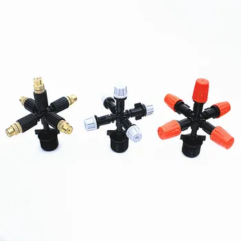 

1PC 5-Outlet Misting Sprinkler with 1/2'' Male Thread Connecter Cooling System Nozzle Garden Flowers Plants Bonsai Irrigation