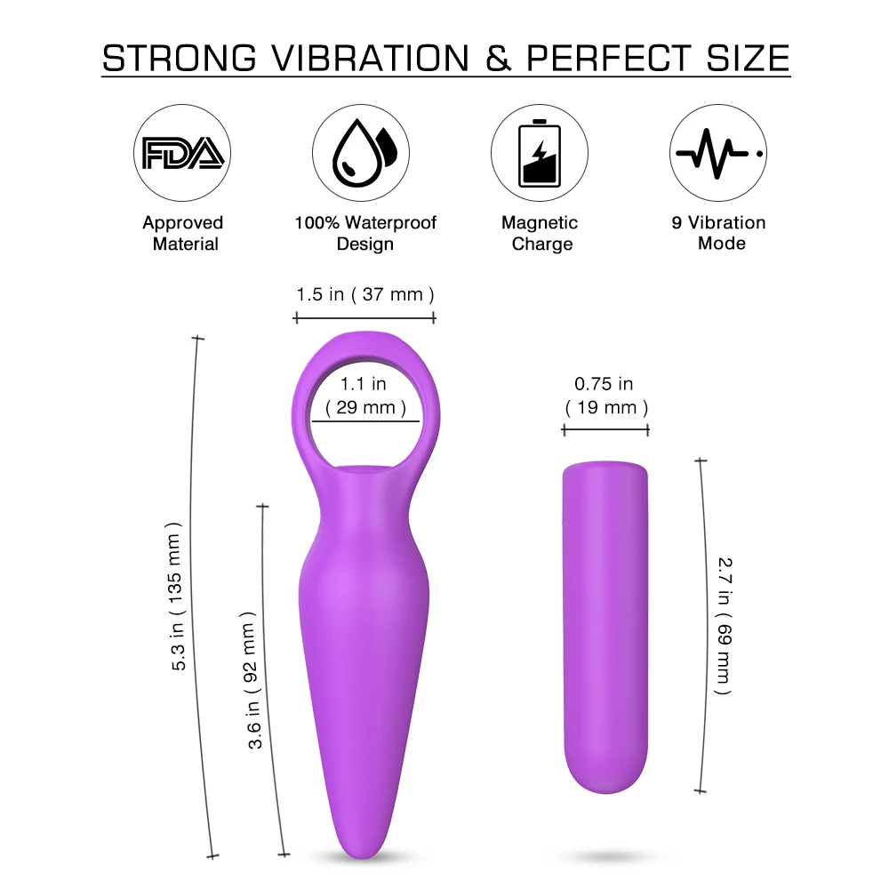Vibratore del vibratore del punto G per l'uomo Mini vibratore delle perline anali elastiche Giocattoli del sesso in silicone per le donne Clitoride_voghion.com
