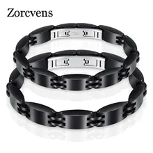 ZORCVENS черный керамический свадебный браслет браслеты из нержавеющей стали мужские Wo мужские ювелирные изделия на День святого Валентина