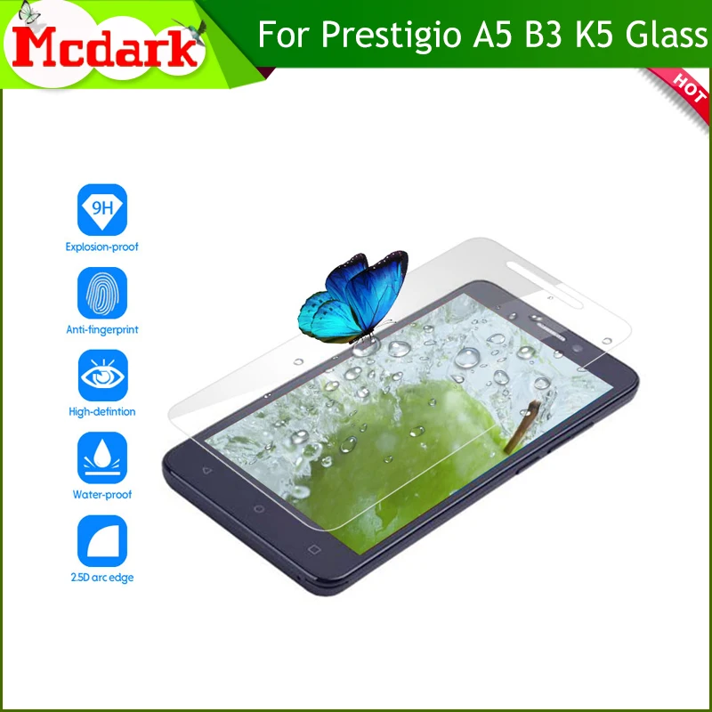 2.5D 9H закаленное стекло для Prestigio Muze A5 B3 K5 защита экрана PSP5502 3512 5509 DUO телефона
