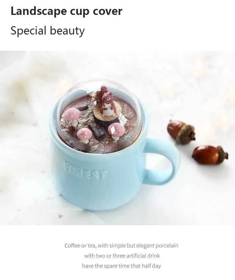 HOMI lovely Potted plant cup Coffee Mug Large Capacity 400ml Mugs creative Drinkware Coffee Tea Cups Novelty Gifts milk office 02_