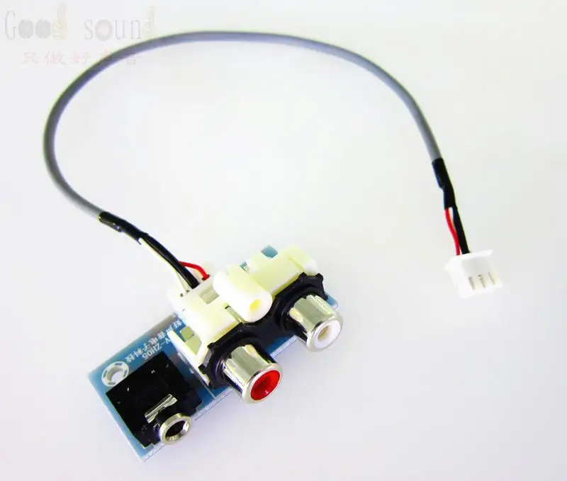

3.5mm headphone jack dual AV audio socket input to XH2.54-3P output line length 30mm converter board audio signal input seat
