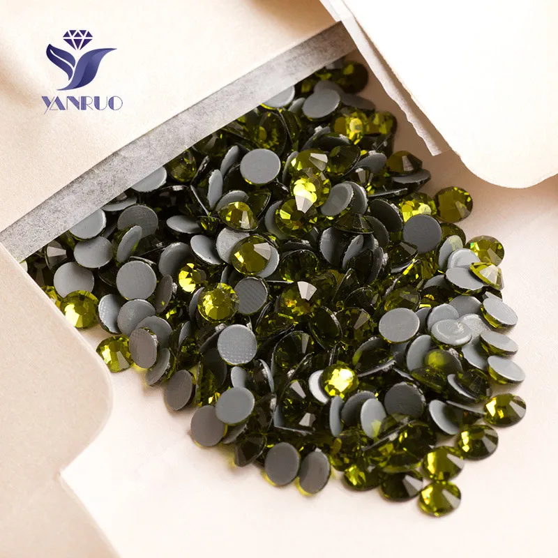YANRUO 2058HF SS16-SS30 Olivine Hotfix Cristall Stones And Crystal Strass Rhinestones For On Clothes | Дом и сад