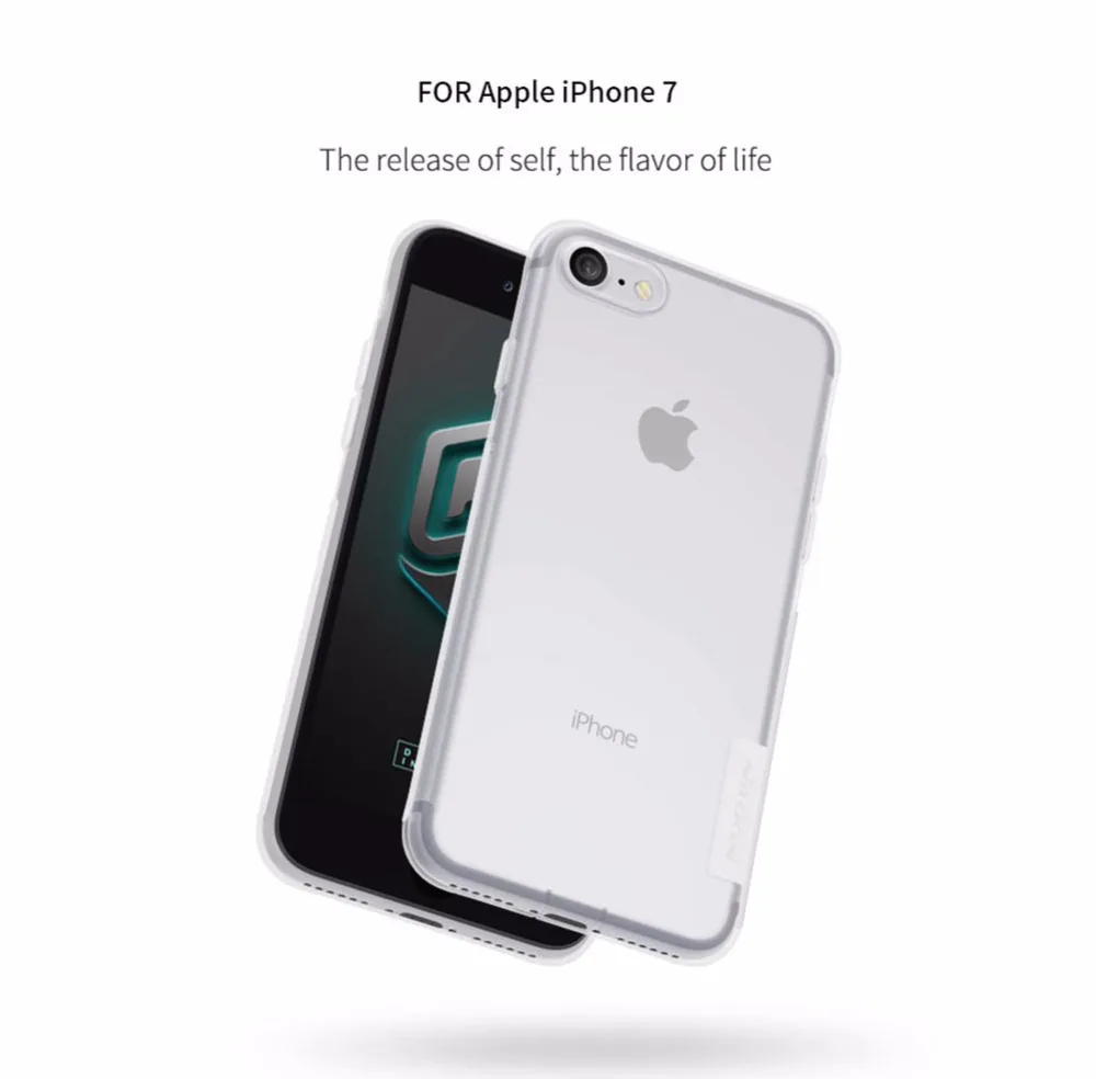 Для iPhone 8 7 Plus чехол Nillkin Мягкие ТПУ Силиконовые прозрачные тонкие чехлы для телефонов чехол s для iPhone 8 7 Nilkin Capa