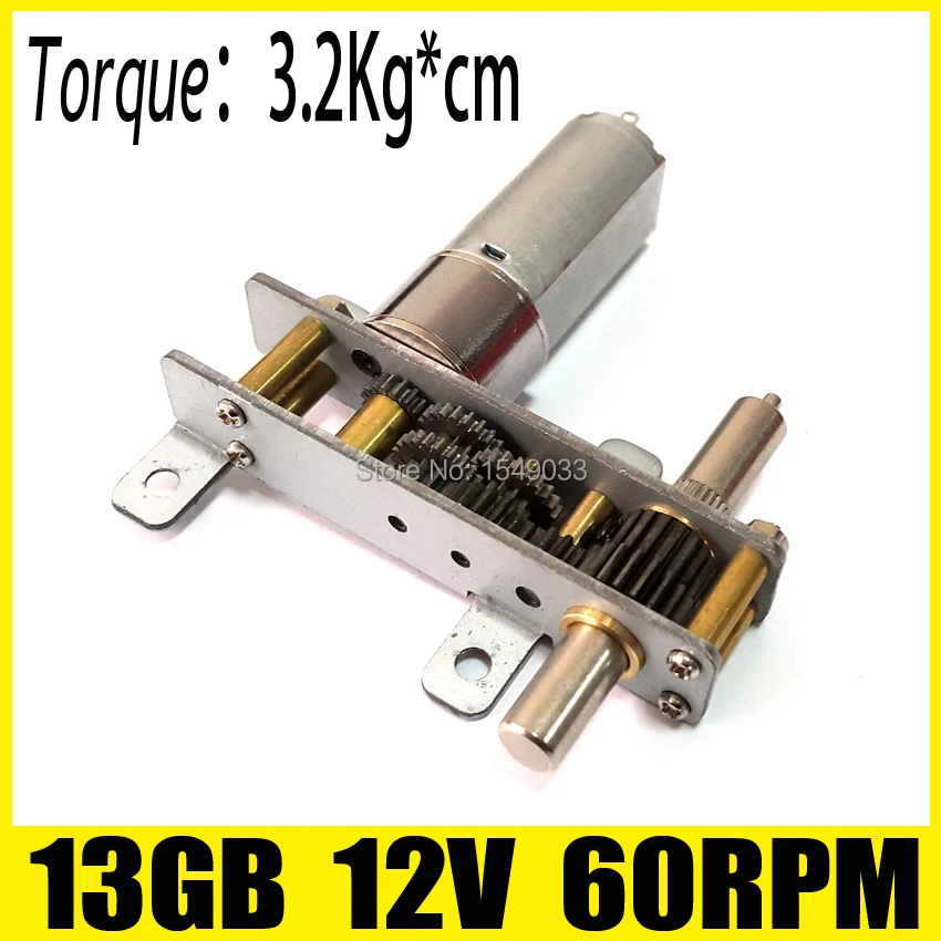 60RPM High torque 13MM 12V NEW DC Gearmotor 12v motor dc gear brushless fan gearmotor boat speed control | Обустройство дома