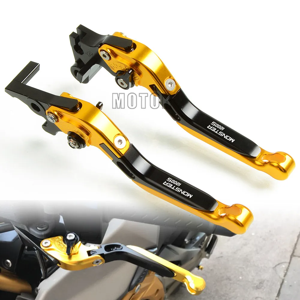 

For Ducati MONSTER 1200/S/R 2014-2016 2015 1200S 1200R 1200MONSTER CNC Aluminum Motorcycle Adjustable Folding Brake Clutch Lever