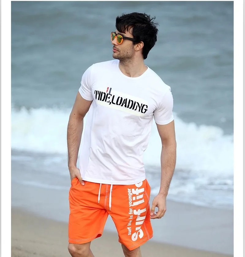 Мужские пляжные шорты брендовые быстросохнущие купальники мужские повседневные шорты бордшорты L-5XL пляжные шорты Sunga Masculina