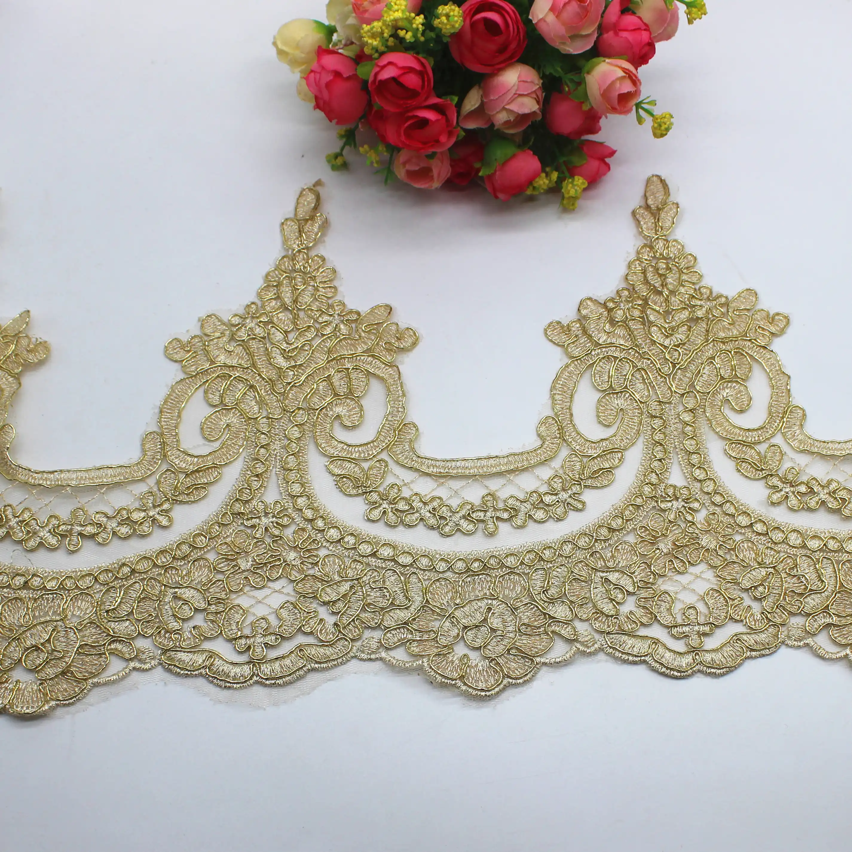 gold bridal lace