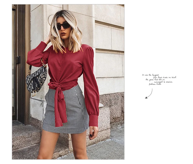 Backless Crop Top Mujer T Shirt Women Sexy Long Sleeve T Shirts Ladies Plus Size Tops Spring Short Tshirt Bandage Solid T-shirt  (17)
