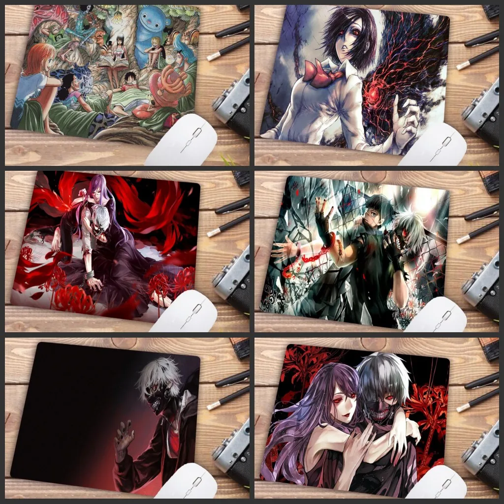 

Mairuige Big Promotion Tokyo Ghoul Customized Laptop Gaming Anime Mouse Pad Size for 22X18CM Speed Version Speed Mousepads