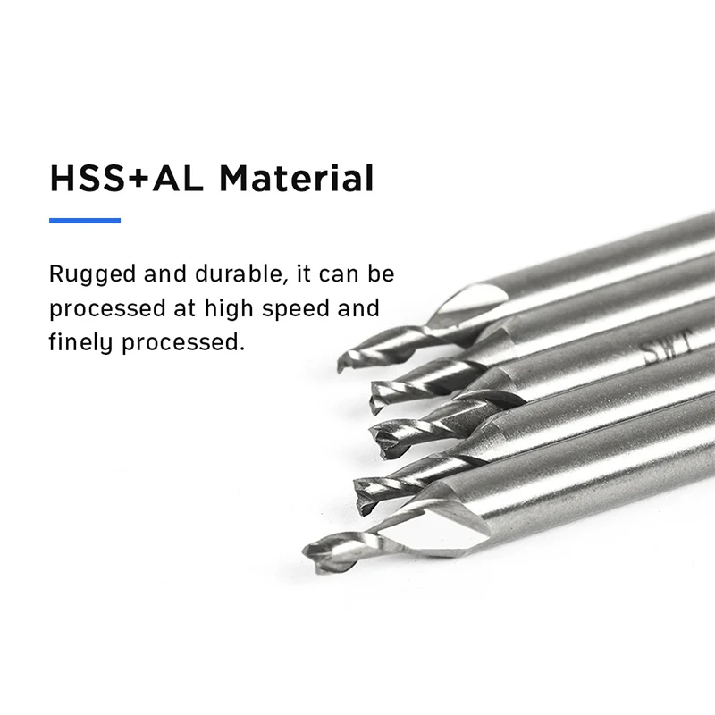 Tungfull 50 шт. 6 мм хвостовик фреза для дерева металла HSS CNC Концевая станки