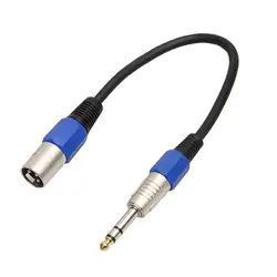 Женский Xlr-Xlr кабель для 1/4 "Jack 6,35/6,5 мм аудио кабель 1 М 1,5 м 2 м Аудио проводной микрофон кабель