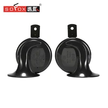 

SOECRE 2pc Universial 12V Loudnes Waterproof Car Horn High Power Loud Snail Air Horns Electric Siren for Pegeot Elantra xd Matiz