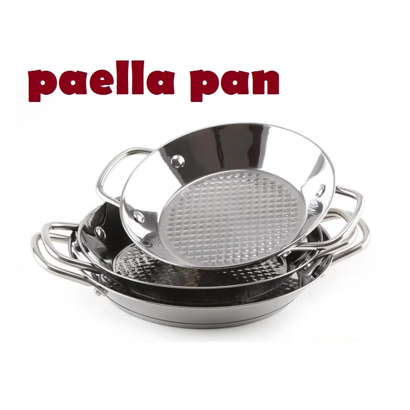 Image Stainless steel pan Spanish seafood rice cooker paella pan