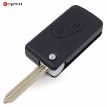 Keyecu Modified Replacement Flip Folding Remote Key Shell 2 Button for CITROEN Berlingo Saxo Xsara Picasso Case Fob Uncut SX9