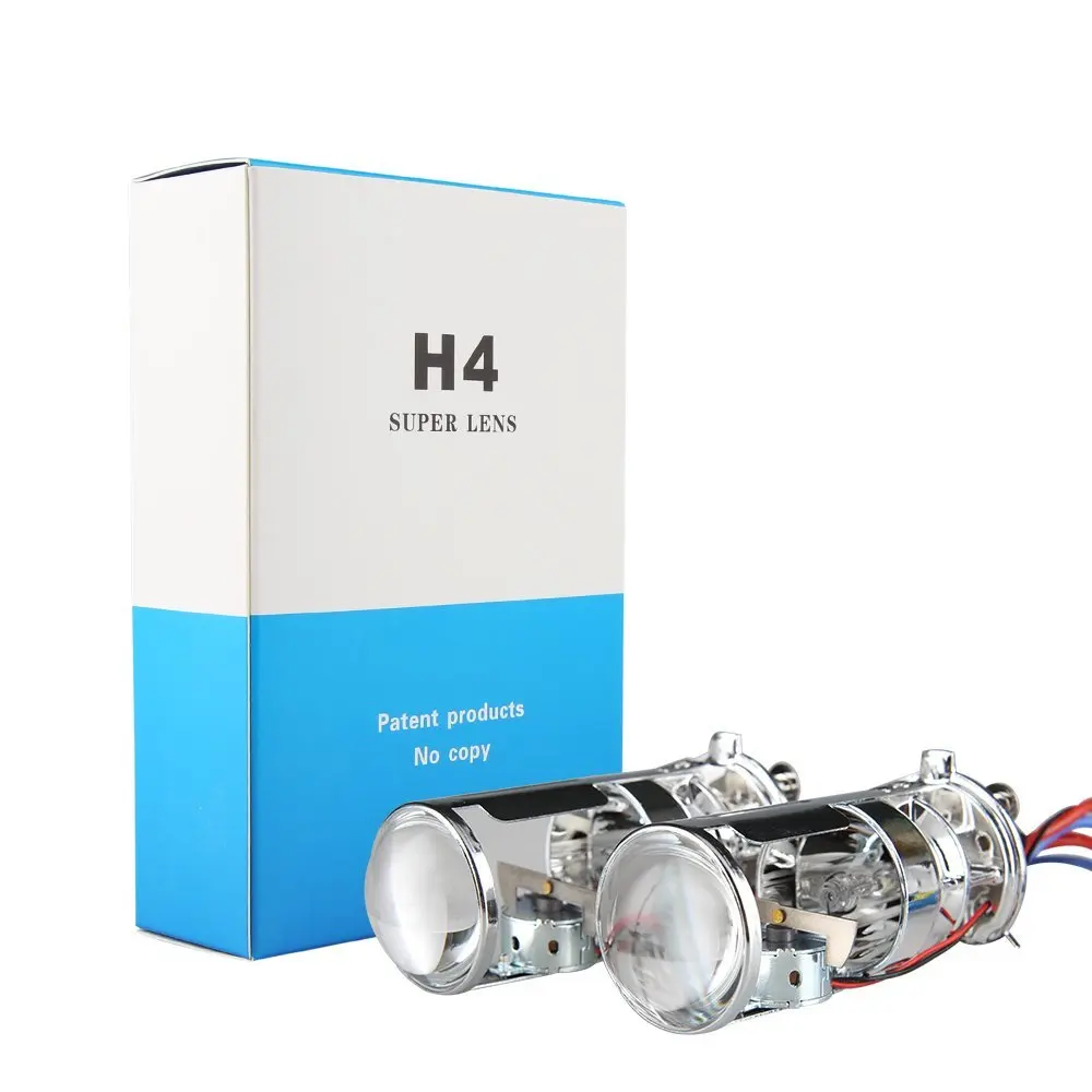 2016 Car Styling 6000K 45w 4500lm Bi xenon H4 mini Projector Lens LHD