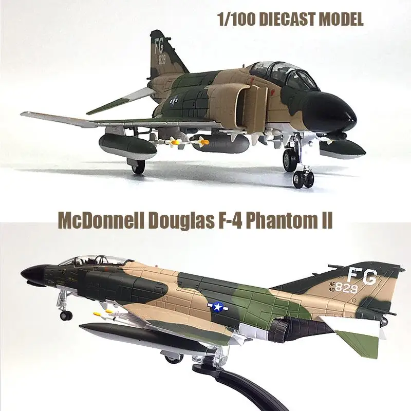

USA McDonnell Douglas F-4 Phantom II 1/100 diecast plane model aircraft AMER