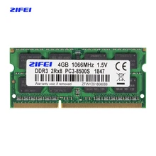 Zifei ddr3 2gb 4gb 1066 mhz 1333mhz 1.5v cl7/9 laptop memória so dimm sdram ram ram