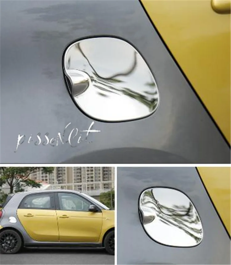 Крышка топливного бака для Smart Fortwo Forfour 2015 18 наклейки на автомобиль из нержавеющей