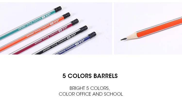 M&G 12 pcs Pupils“Spongebob”Triangle HB Pencils,Black,school supply,QWPQ2310 