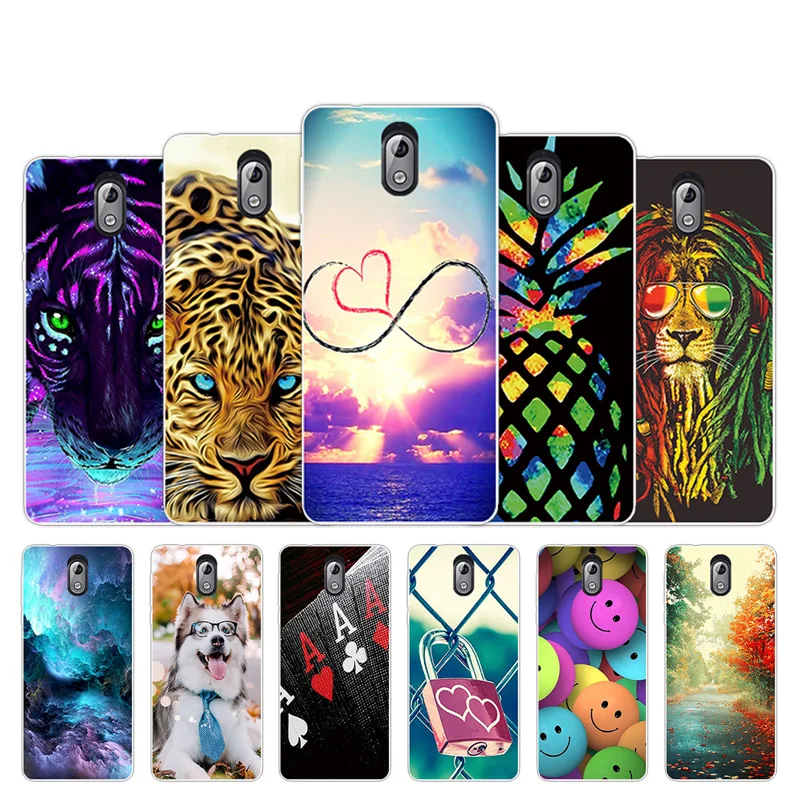 

Luxury Case for Nokia 3.1 2018 Cover Phone Case Soft TPU Back Silicon Cover for Nokia TA-1063 TA-1057 Case Shell Smile Design