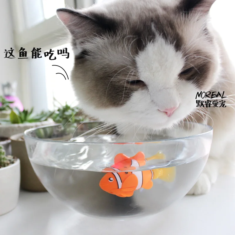 [Магазин MPK], рыба на батарейках, игрушка кошка рыба