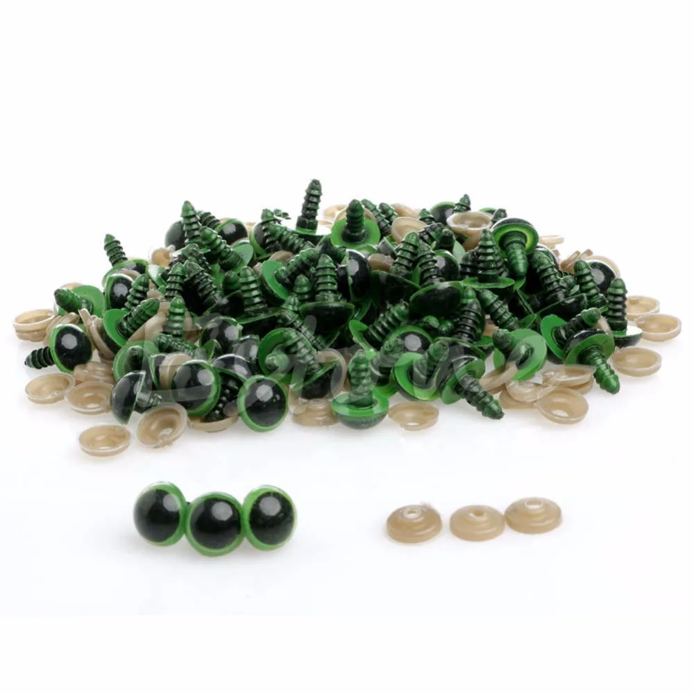 Plastic Safety Eyes 10-20mm 100pcs For Teddy Bear Doll Animal Puppet Craft