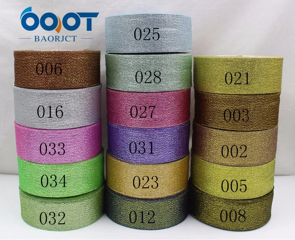 OOOT BAORJCT 1710189 16 видов цветов 38 мм блеск для рождественского декора лямки Свадебные