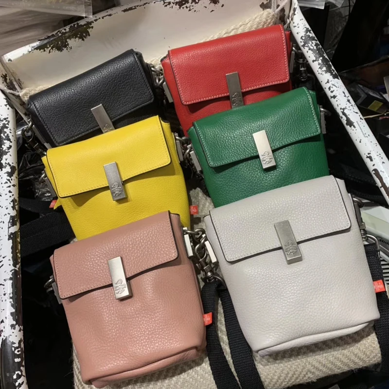

Sunbird 6-Colors Mini Bucket Bags Small Women Bag Fashion Handbag Genuine Leather Shoulder Bag for Women 2019 Flap Bag