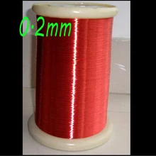 100m Red Magnet Wire 0.2mm Enameled Copper wire Magnetic Coil Winding