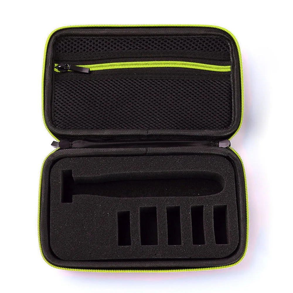 Портативный чехол для Philips OneBlade MG3750 7100 аксессуары для бритья дорожная сумка из ЭВА коробка для хранения чехол на молнии с подкладкой - Цвет: Green