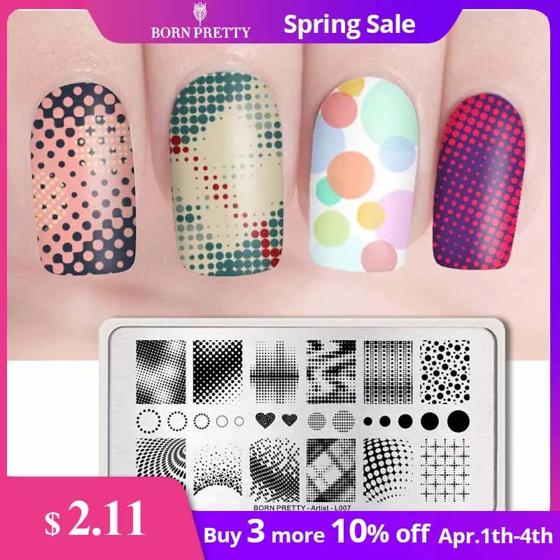 

BORN PRETTY 3D DIY Polish Nail stamping plates Stamper Scraper with Cap Stamping Template Nail manicure Stamp for nails Art