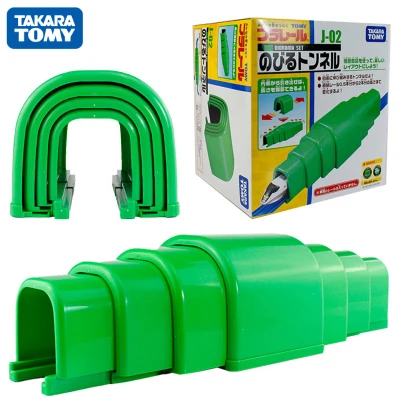 Takara Tomy Plarail Trackmaster пластиковые железнодорожные дорожки Запчасти Аксессуары кривой/прямой/блок/мост/балки игрушки новые - Цвет: J02