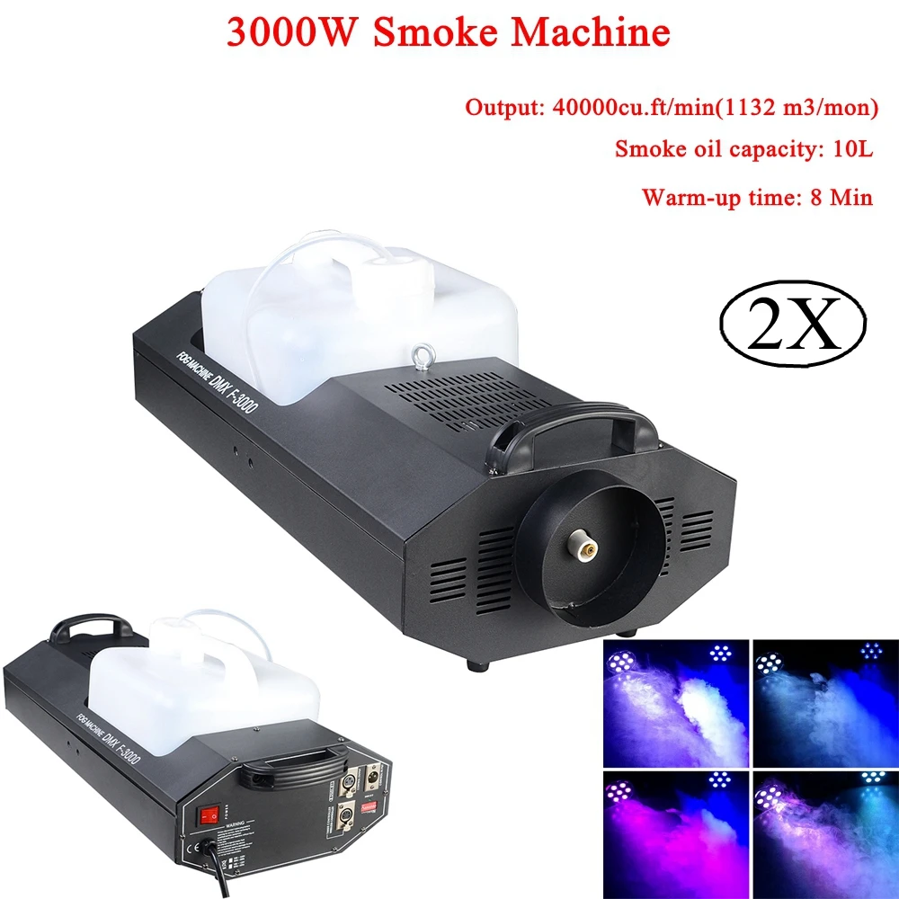 

Дымовая машина DMX512, 3000 Вт, с пультом ДУ