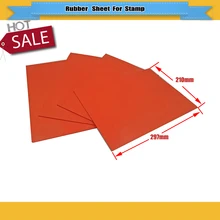 Лидер продаж красный Co2 лазерный гравер резиновый лист 1 шт. с защитой окружающей среды для печати высокое качество