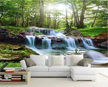 beibehang Custom size Modern classic eco wall paper papel de parede 3d wallpaper landscape waterfall living room TV background beibehang Custom size Modern classic eco wall paper papel de parede 3d wallpaper landscape waterfall living room TV background