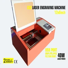 40 Вт CO2 USB лазерная гравировальная машина для резки 300x200 мм гравер резак для дерева