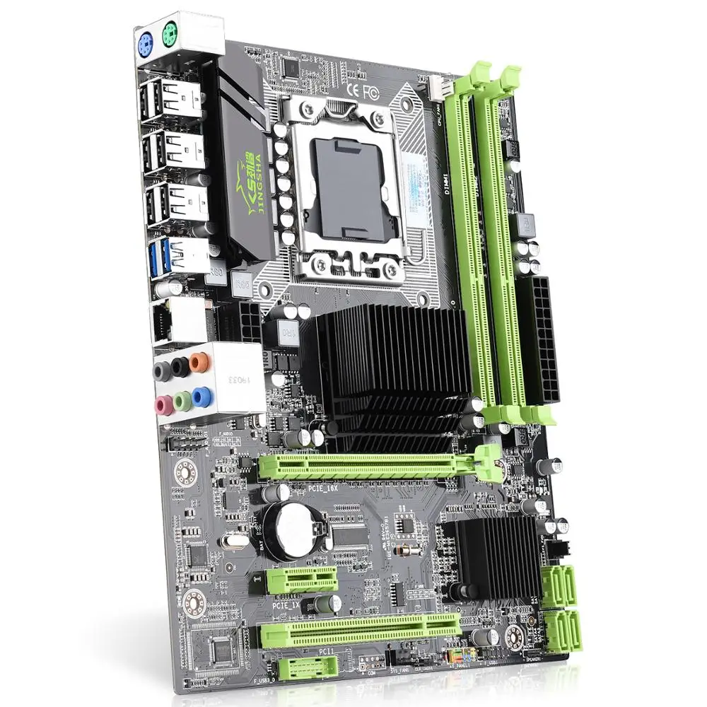 Комплект материнской платы JINGSHA X58 LGA 1366 X5680 и 2*16 ГБ = 32 Гб REG ECC DDR3 ram USB 3,0 PCI-E 16X