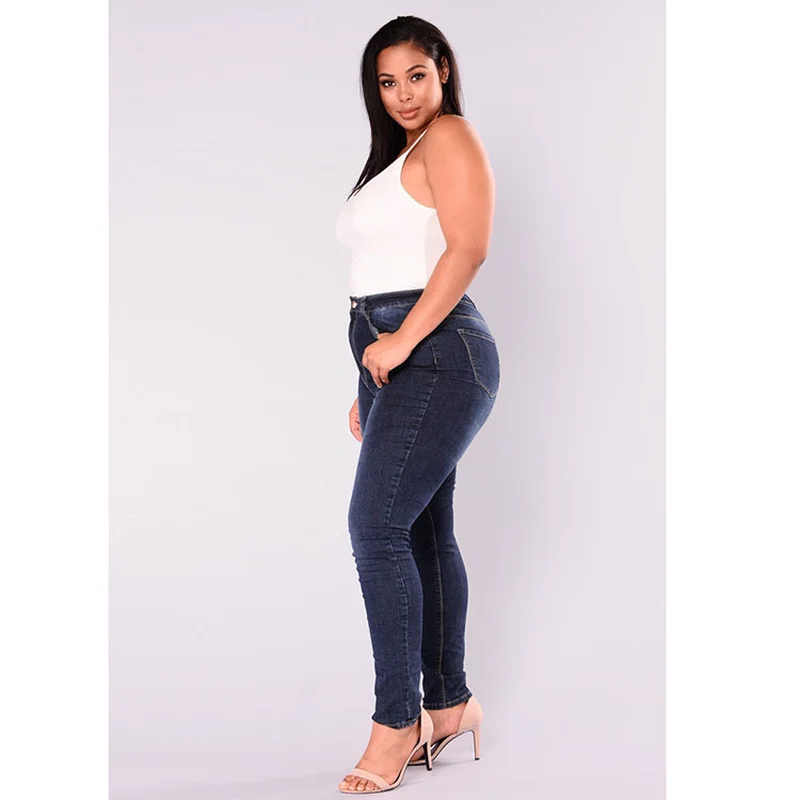 Utmeon Plue Size Jeans Women High Waist Skinny Pencil Blue Denim Pants women Stretch washed Jeans women 2XL- 7XL big hip Utmeon Plue Size Jeans Women High Waist Skinny Pencil Blue Denim Pants women Stretch washed Jeans women 2XL- 7XL big hip