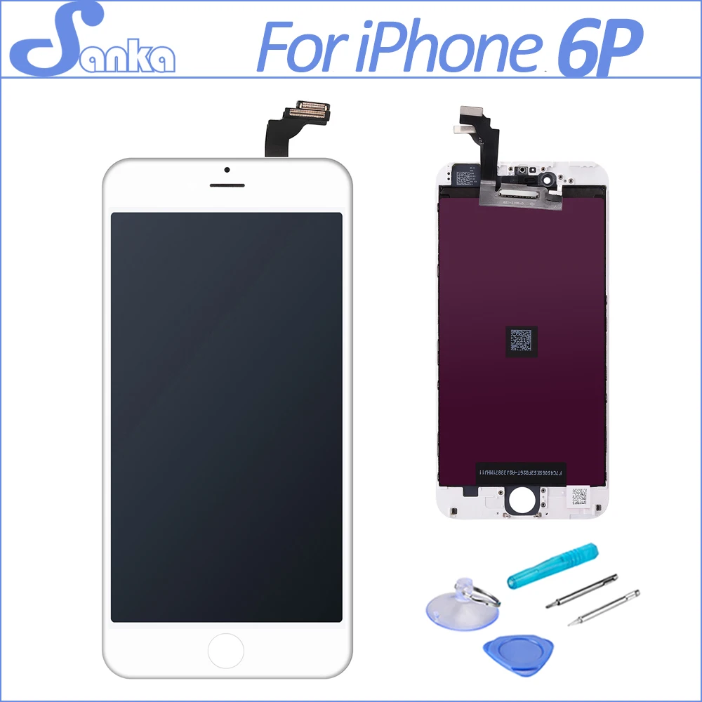 

Grade AAA 5.5 inches For Apple iPhone 6PLUS LCD Display Touch Screen Front Highscreen Digitizer Assembly Replacement Tools