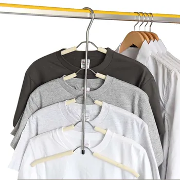 

Multilayer Fish Bone Shape Stainless Steel Clothing Storage Racks Wardrobe Laundry Drying Rack Clothes Hanger Storage Holder