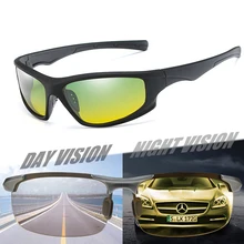 Модные мужские очки ночного видения, мужские солнцезащитные очки, поляризованные зеленые желтые линзы, солнцезащитные очки для женщин, для путешествий, вождения, Gafas de sol
