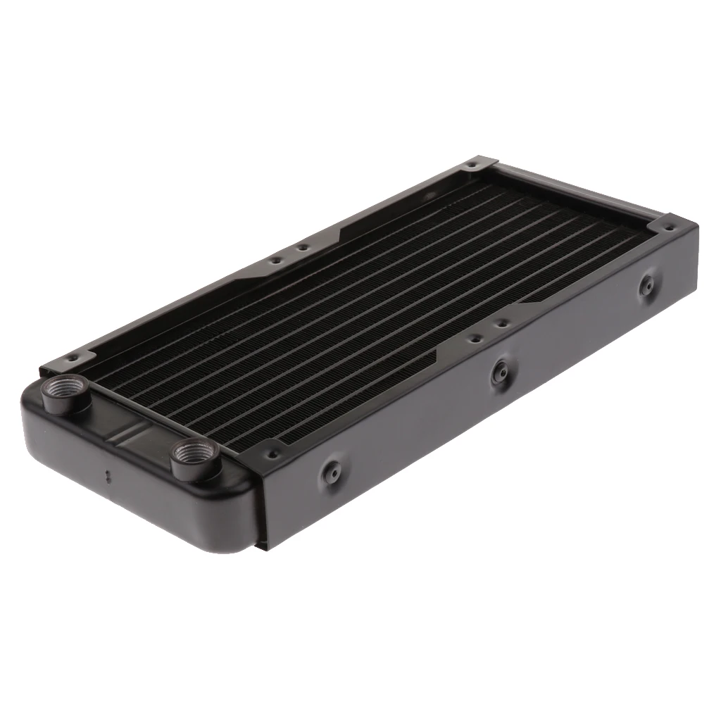 240mm 10Pipe Computer Radiator Water Cooler for CPU Heatsink Aluminum Screw Fans & Cooling 