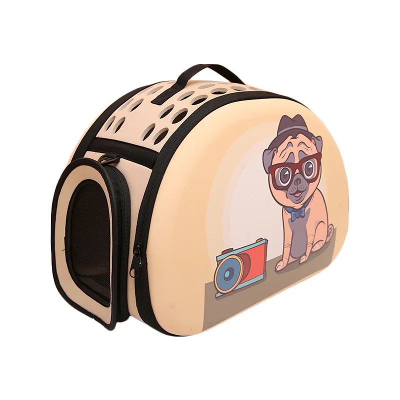 Сумка-переноска для собак с объемным рисунком кота, переносная сумка для кошек, складная дорожная сумка, сумка для переноски щенка, сумки для домашних животных, EVA Floding - Цвет: D