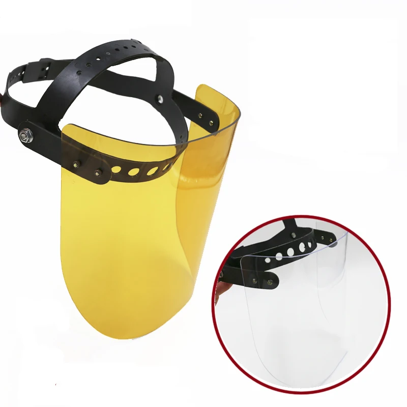 

Protective Welding Helmet with Transparent/Brown Visor Resistance from High Temperature Eyes Protector GM0833