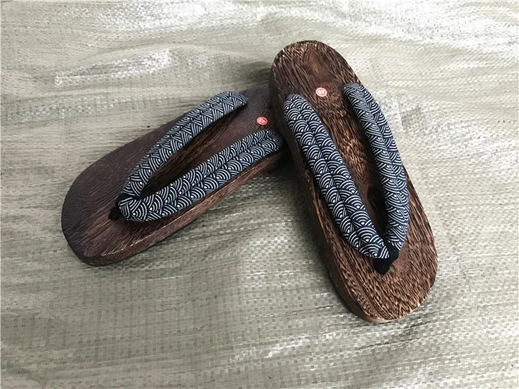 WHOHOLL Geta Anime Anime Cosplay Costumes Japanese Geta Sandals Summer Sandals Men Flat Wooden Shoes Clogs Slippers Flip-flops