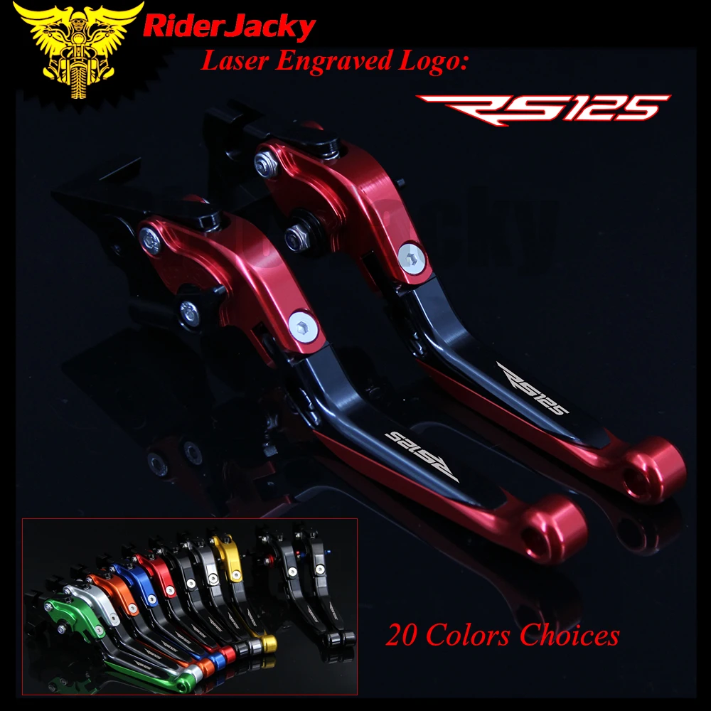 

RiderJacky 1 Pair Motorcycle Folding Extendable Brake Clutch Levers For Aprilia RS125 RS 125 2006-2010 2007 2008 2009